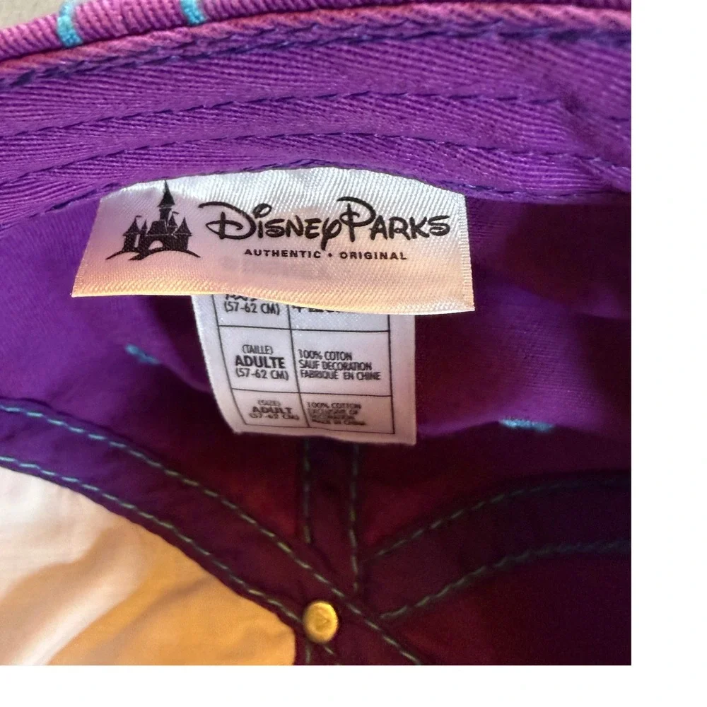 Disney Purple Plaid Mickey Mouse Baseball Cap
